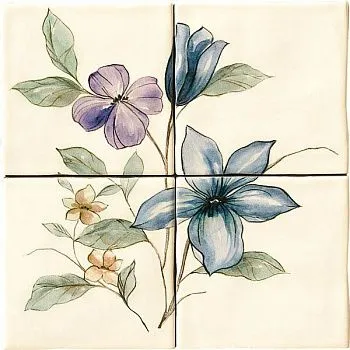 Декор Jardin Viola Crema (4 шт)