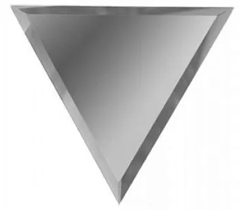 Зеркальная серебряная плитка ПОЛУРОМБ внутренний РЗС1-01(вн)