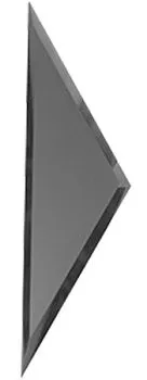 "Зеркальная  матовая  графитовая  плитка ""ПОЛУРОМБ"" с фацетом  10 мм (РЗГм1-01(б))"