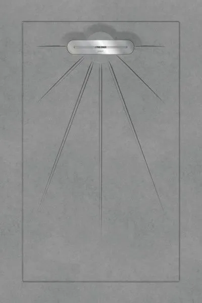 Керамический душевой поддон ARC GREY MULTI LINEAR MASSIVE (изображение)