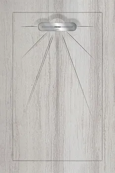 Керамический душевой поддон SERPEGIANTE WHITE - MULTI LINEAR MASSIVE