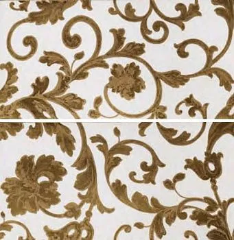Декор DECORO BAROCCO (mix 2 soggetti) BIANCO/ORO