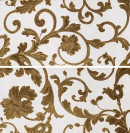 Декор DECORO BAROCCO (mix 2 soggetti) BIANCO/ORO (изображение)