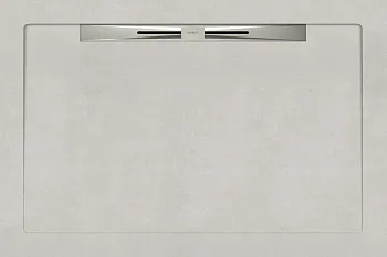 Керамический душевой поддон BETON WHITE - SLOPE NOVA LINE 120