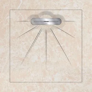 Керамический душевой поддон EMPRADOR BEIGE - MULTI LINEAR MASSIVE 90
