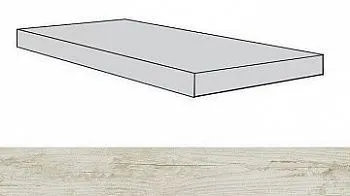 Ступень угловая 620070001381 Iconic White Scal.160 Ang Dx правая