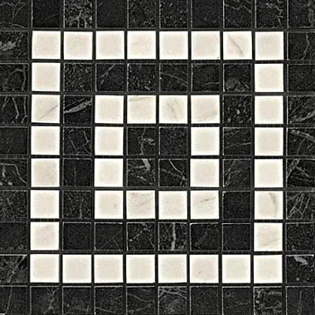 Мозаика Marvel Noir/Cremo Angolo Mosaico ADRI