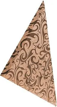 Треугольная зеркальная рыжая плитка Алладин-1 ТЗРАл-1