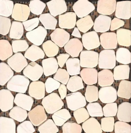 Мозаика Peble Yel Tumbled натур.мрамор (изображение)