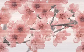 Плитка настенная Line Decor Gline Flores Burdeos