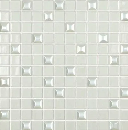 (Vidrepur) Мозаика Edna Mix №100 (на сетке) белый 31.7x31.7 (изображение)