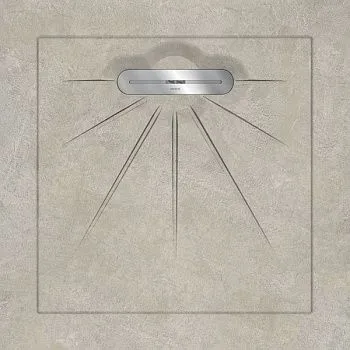 Керамический душевой поддон GEOMETRICS TAUPE MULTI LINEAR MASSIVE 90