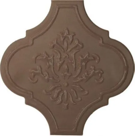 Декор SATIN ARABESQUE TUFO (коричневый) Decoro Mix без подбора (изображение)