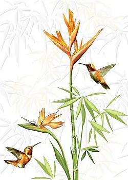 Декор Jungle (JU2M052) белый