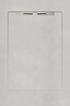 Керамический душевой поддон BETON WHITE - SLOPE LINE