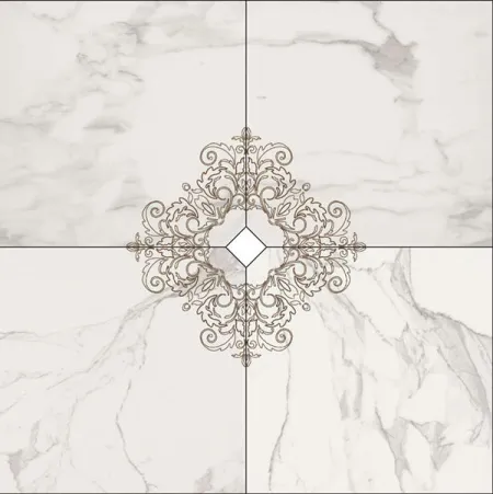 Панно CALACATTA DECORO CUT ON SIZE (изображение)