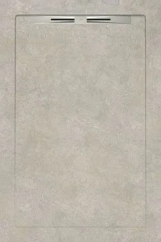 Керамический душевой поддон GEOMETRICS TAUPE SLOPE LINE 120