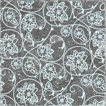 Декор BLACK MARBLE Motif №6 черный