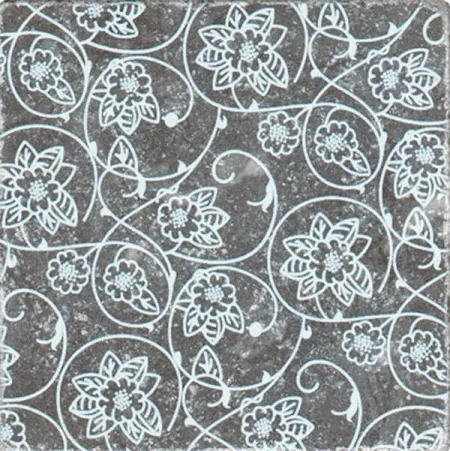 Декор BLACK MARBLE Motif №6 черный (изображение)