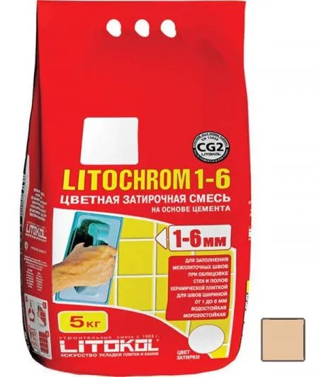 Litochrom 1-6 С.60 бежевый/багама алюм.(5кг) (изображение)