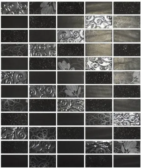 Мозаика MARBELOUS FLOWER BLACK (изображение)