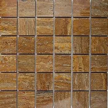 Мозаика BRONZE ТРАВЕРТИН нат.камень (5x5)