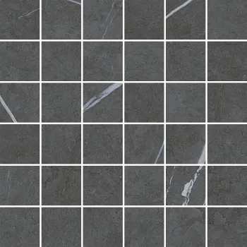 (Italon) Мозайка Metropolis Imperial Black Mosaico Nat (610110000917) 30x30