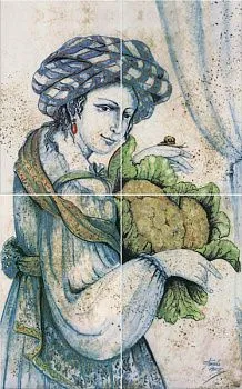 Настенное панно FC\A11\4x\6274 Аверно Портрет (4 части)