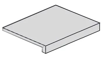 Ступень угловая 620070001319 Drift Light Grey Scal.60 Ang.Dx правая