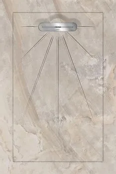 Керамический душевой поддон INCANTO BONE - MULTI LINEAR MASSIVE