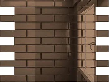 Мозаика зеркальная Бронза Б8025 ДСТ чип 80 х 25