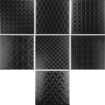 Настенная плитка Decor Black&White Negro Mix 9 mm