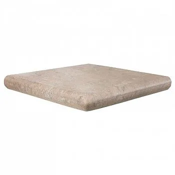 (Exagres) Ступень угловая закругленная CARTABON MANHATTAN MINK 33,5х33,5х4