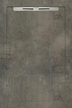 Керамический душевой поддон BETON ANTHRACITE - SLOPE LINE 120