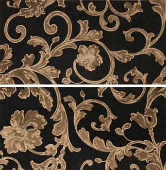 Декор DECORO BAROCCO (mix 2 soggetti) NERO/ORO
