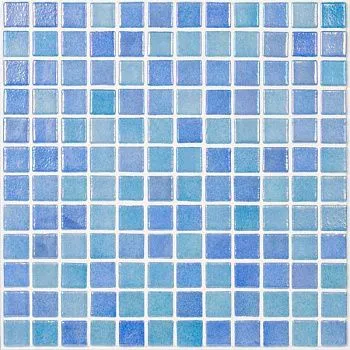(Vidrepur) Мозаика Shell Mix Blue 551/552 (на сетке) 31.7x31.7