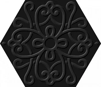 Керамогранит FLORA Hexa Black