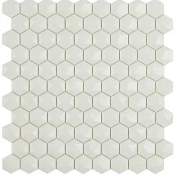 Мозаика Hex Matt № 904D (на сетке) белый
