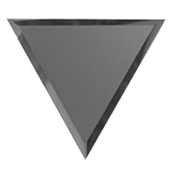 "Зеркальная  матовая  графитовая  плитка ""ПОЛУРОМБ""  с фацетом 10 мм (РЗГм1-02(вн))"