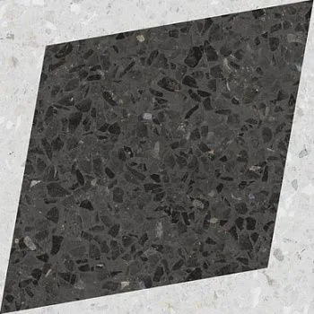 Керамогранит DROPS NATURAL RHOMBUS DECOR GRAPHITE (108807)