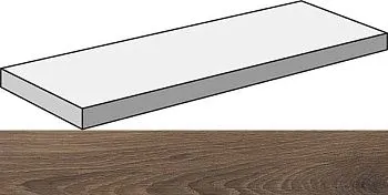 Угловая ступень ECO CHIC ANG.TOP SX BROWN RET левая (PF60006669)