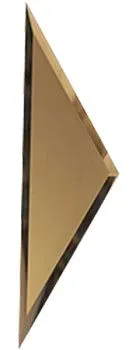 "Зеркальная  матовая  бронзовая плитка ""ПОЛУРОМБ""  с фацетом 10 мм (РЗБм1-01(б))"