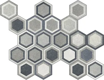 Напольная плитка Traffic Combi Grey HEX 25 mix