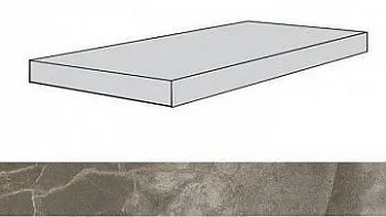 Ступень угловая 620070001797 Allure Grey Beauty Scal. 80 Ang.Sx Lap Лев Шлиф 