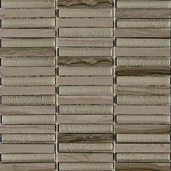 Мозаика Time Text Linear Silk Wood (1,5x10)