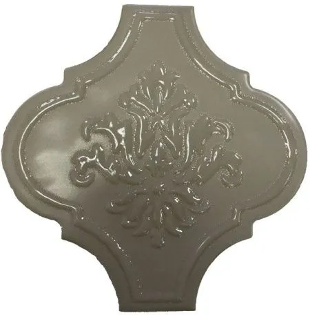 Декор SATIN ARABESQUE LINO (серо-бежевый) Decoro Mix без подбора (изображение)