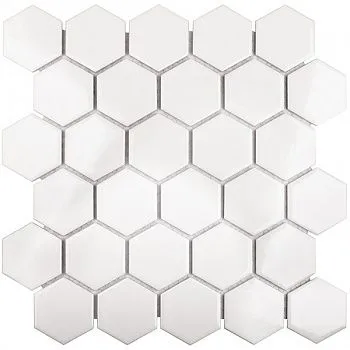 Мозаика Hexagon small White Glossy (IDL1001)