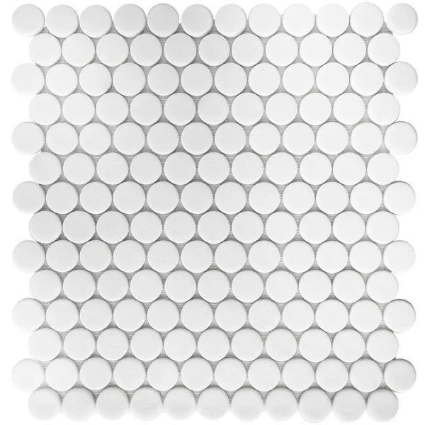 (Vidrepur) Мозаика Circle № 100 Antid. (на сетке) 30.6x31.4 (изображение)
