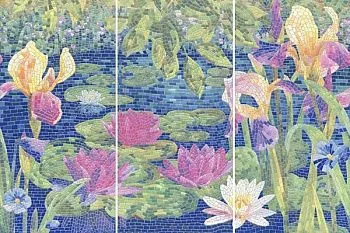 Панно Сад Моне HGD/A94/3x/11000RL лапп.