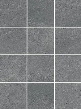 Керамогранит Матрикс 1321H серый тёмный (полотно из 12 частей 9.8х9.8)